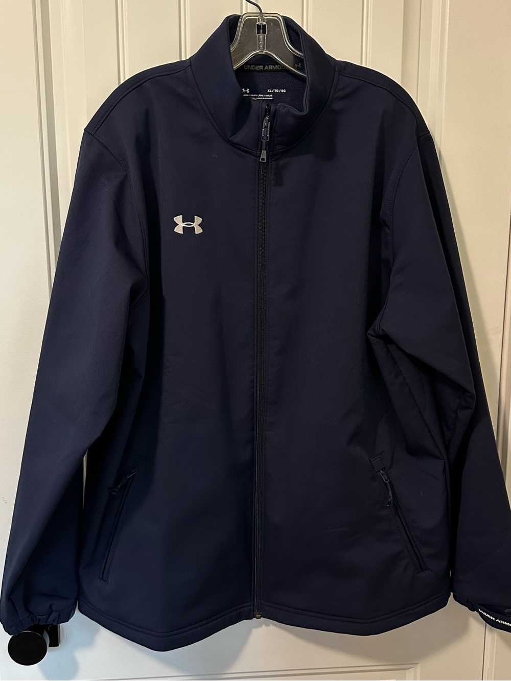 Under Armour Men’s Navy Full-Zip Jacket XL Loose Fit